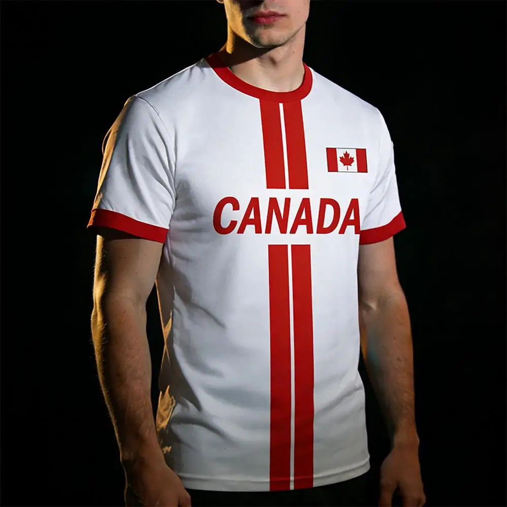 2026 New Canada Flag Printed Men's Football Jersey