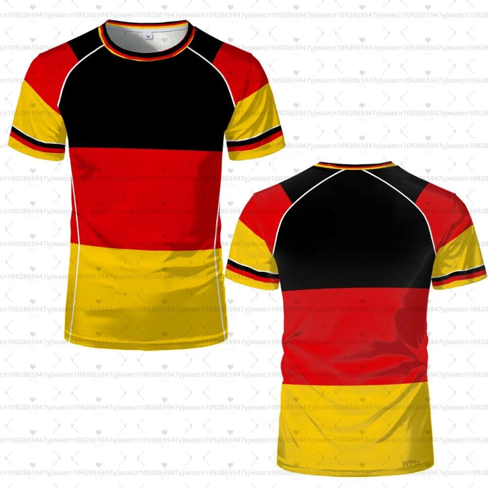2026 men Germany Football Jersey Flag Print T-shirt Men Women