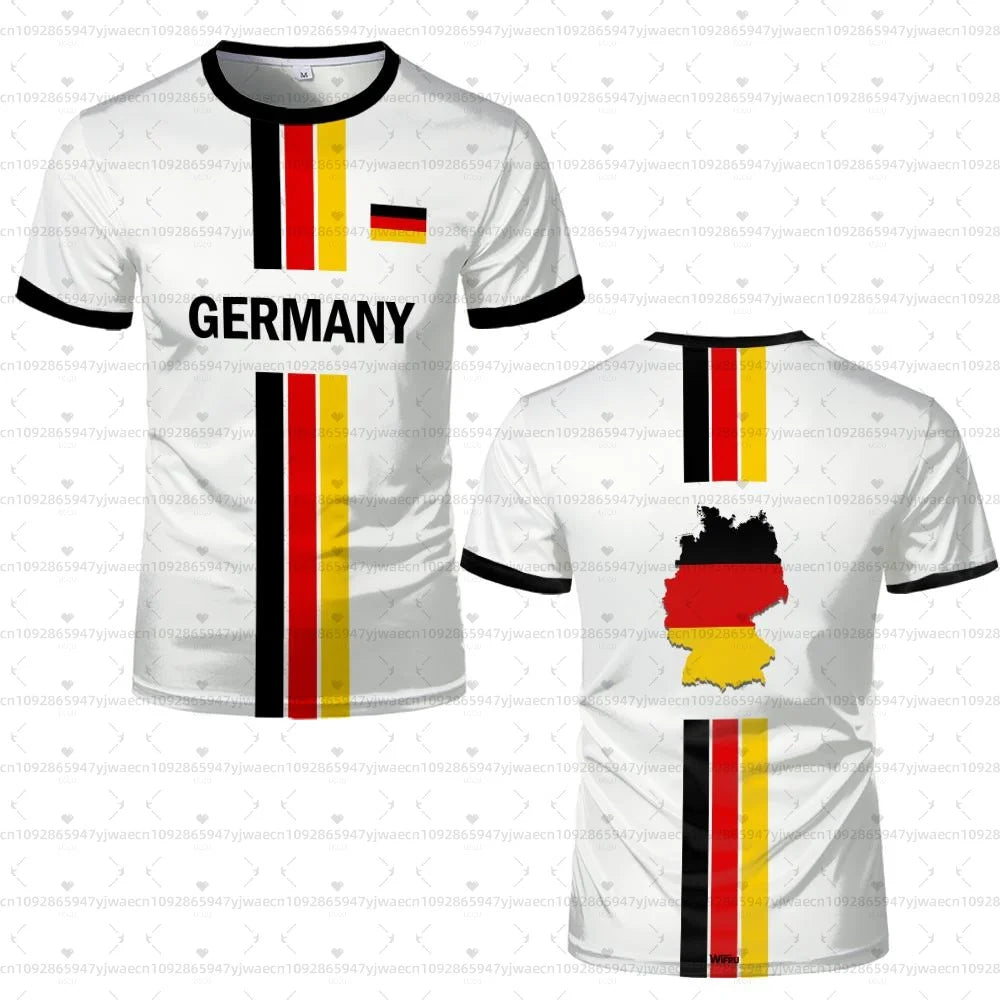 2026 men Germany Football Jersey Flag Print T-shirt Men Women