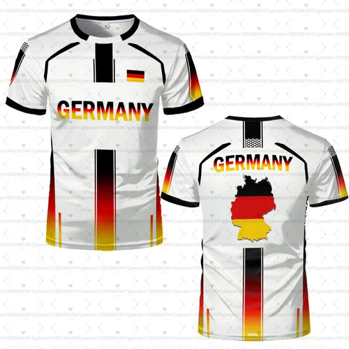 2026 men Germany Football Jersey Flag Print T-shirt Men Women