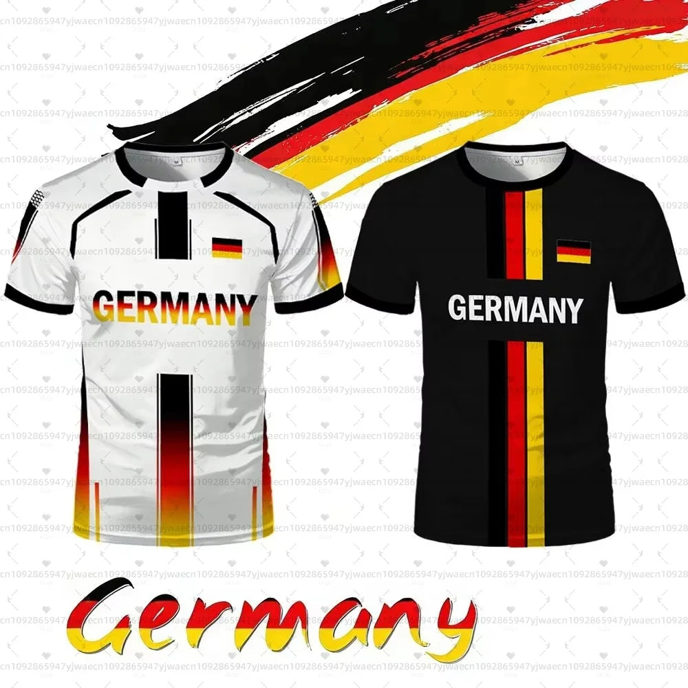 2026 men Germany Football Jersey Flag Print T-shirt Men Women