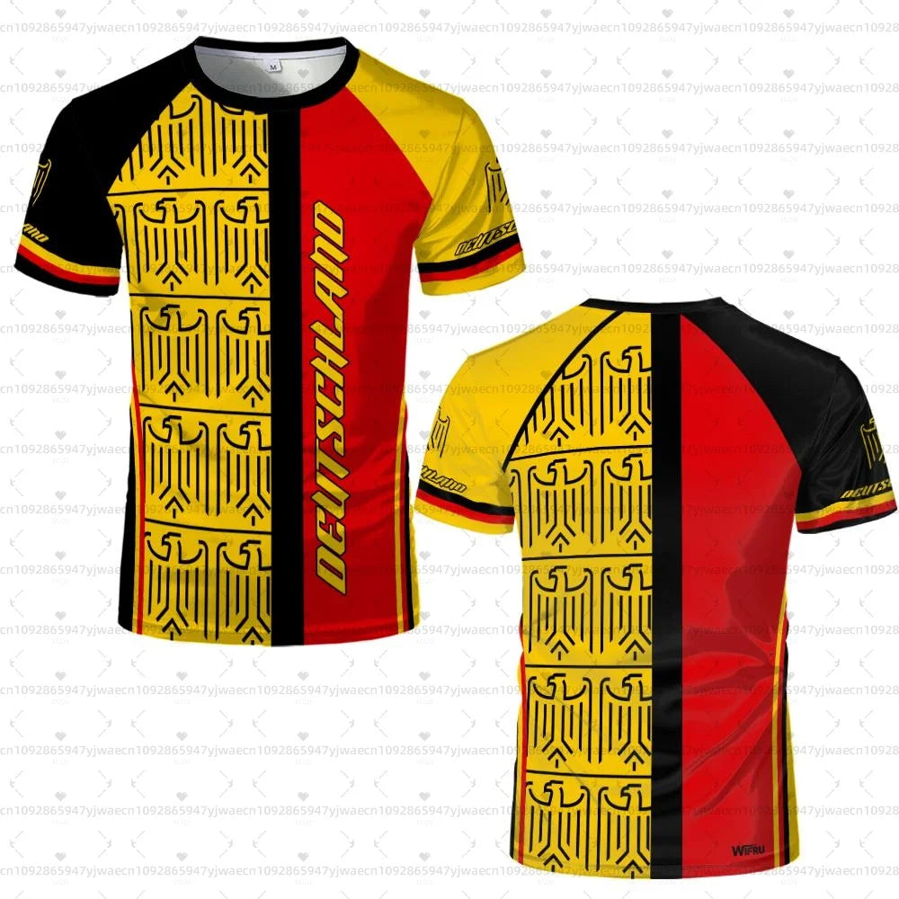 2026 men Germany Football Jersey Flag Print T-shirt Men Women