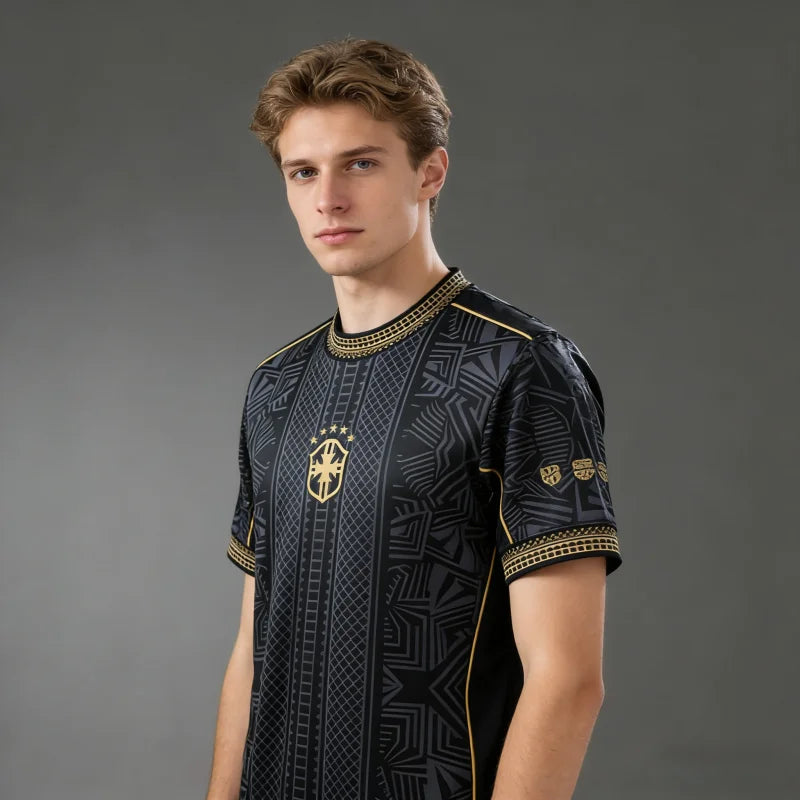Trendy New 2026 Brazil Special Edition Football Shirt Breathable