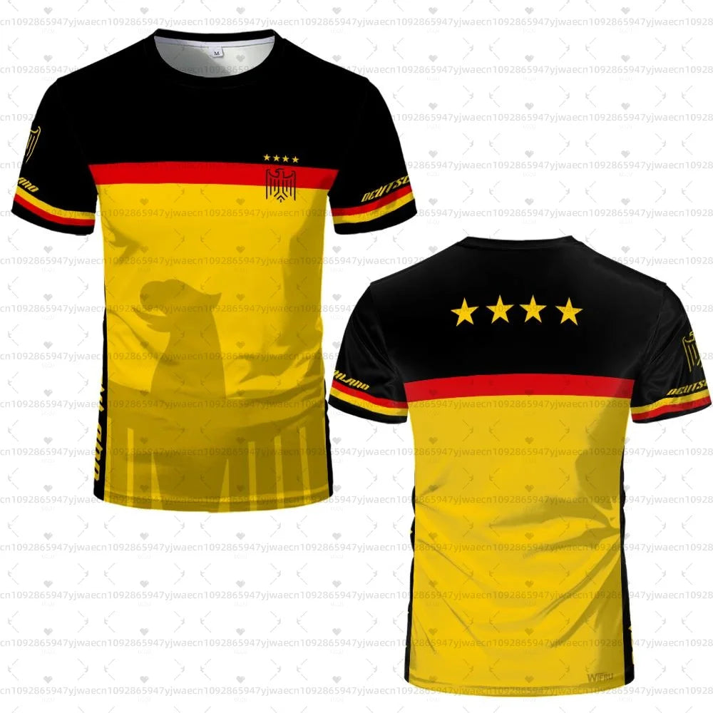 2026 men Germany Football Jersey Flag Print T-shirt Men Women