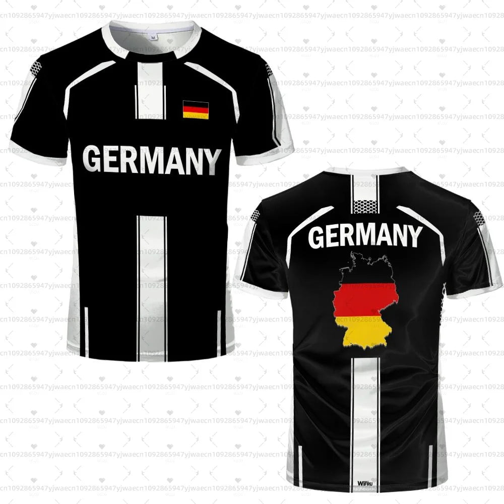 2026 men Germany Football Jersey Flag Print T-shirt Men Women
