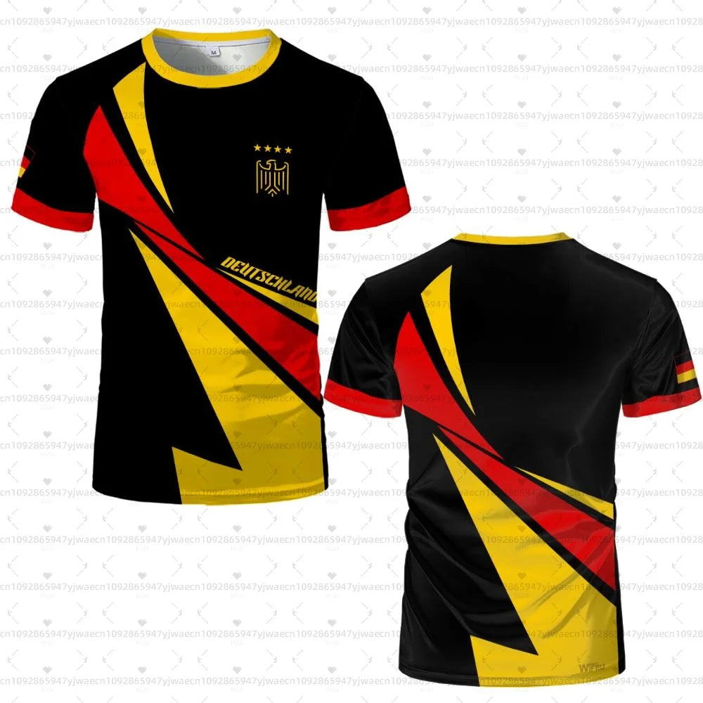 2026 men Germany Football Jersey Flag Print T-shirt Men Women
