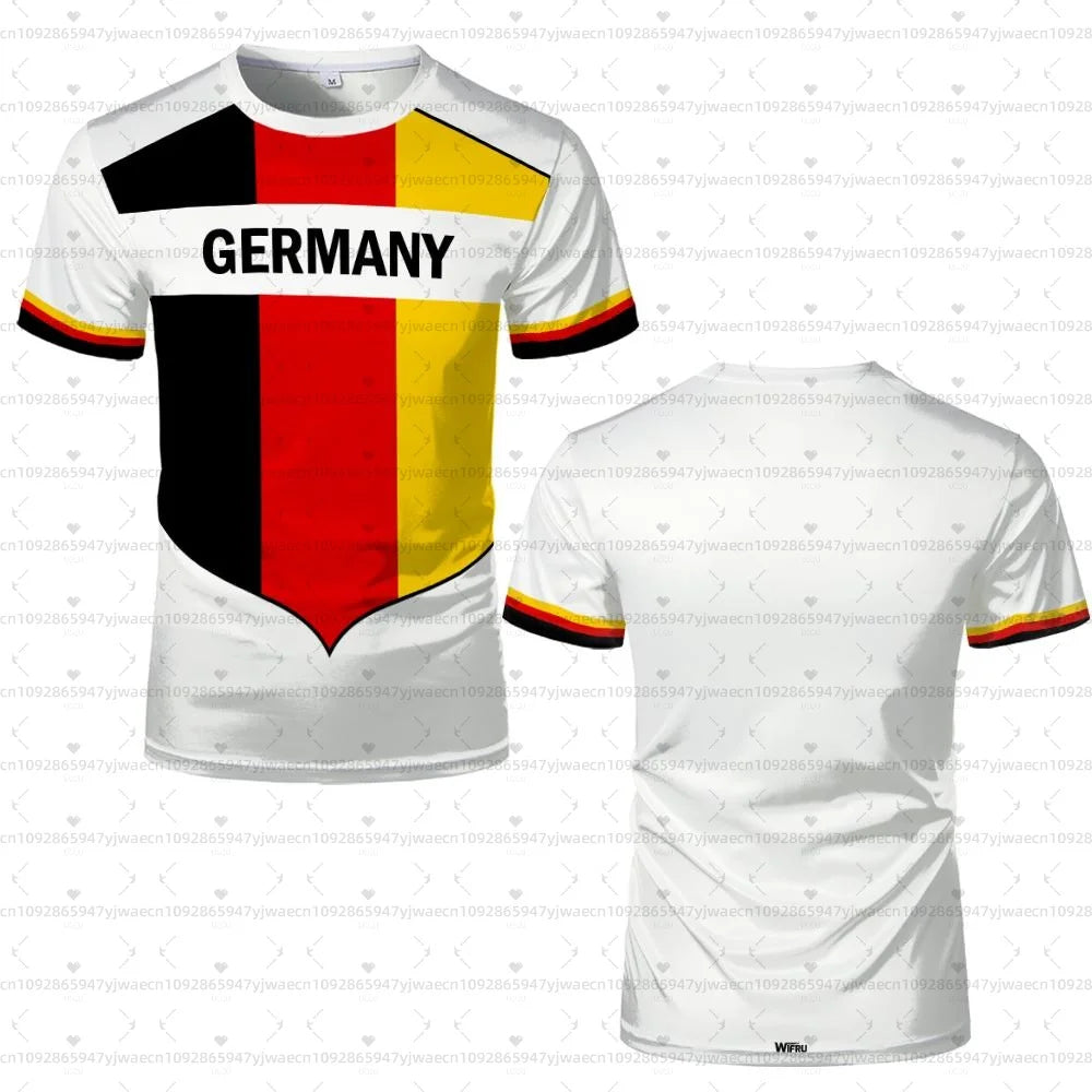 2026 men Germany Football Jersey Flag Print T-shirt Men Women