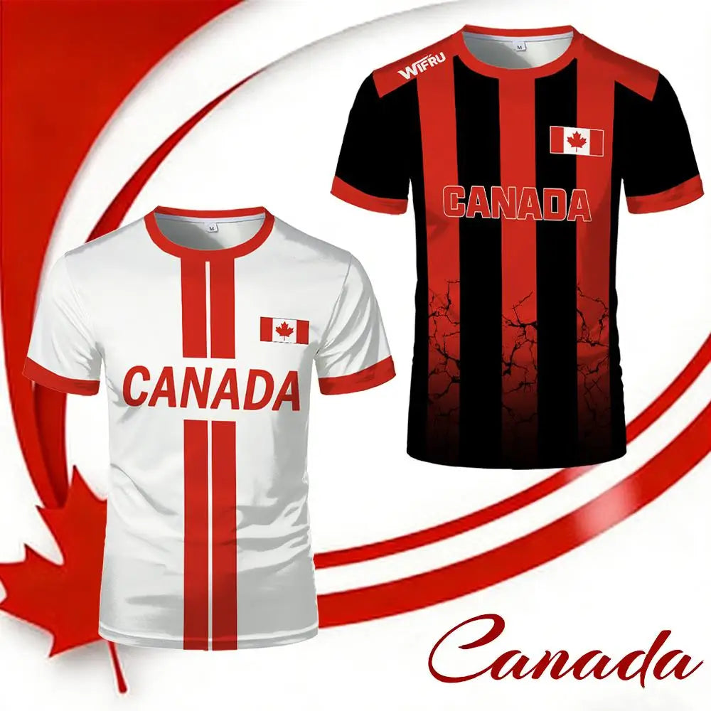 2026 New Canada Flag Printed Men's Football Jersey