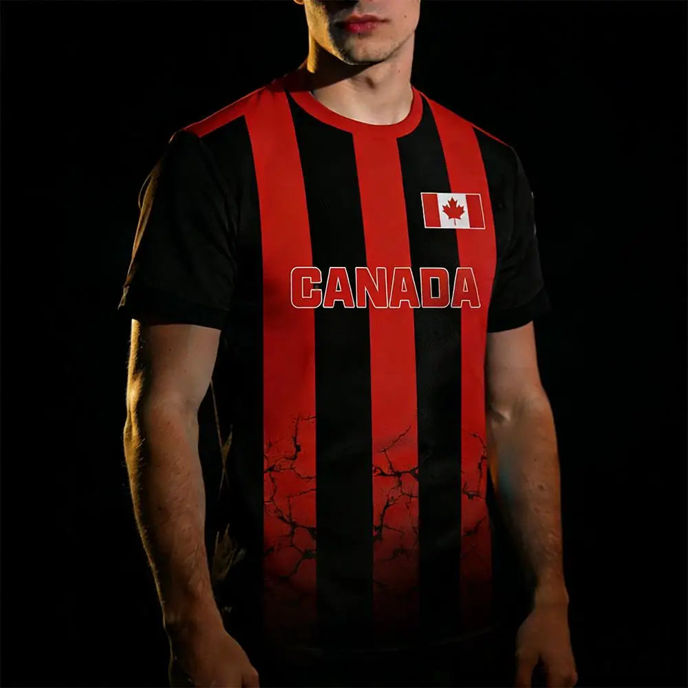 2026 New Canada Flag Printed Men's Football Jersey