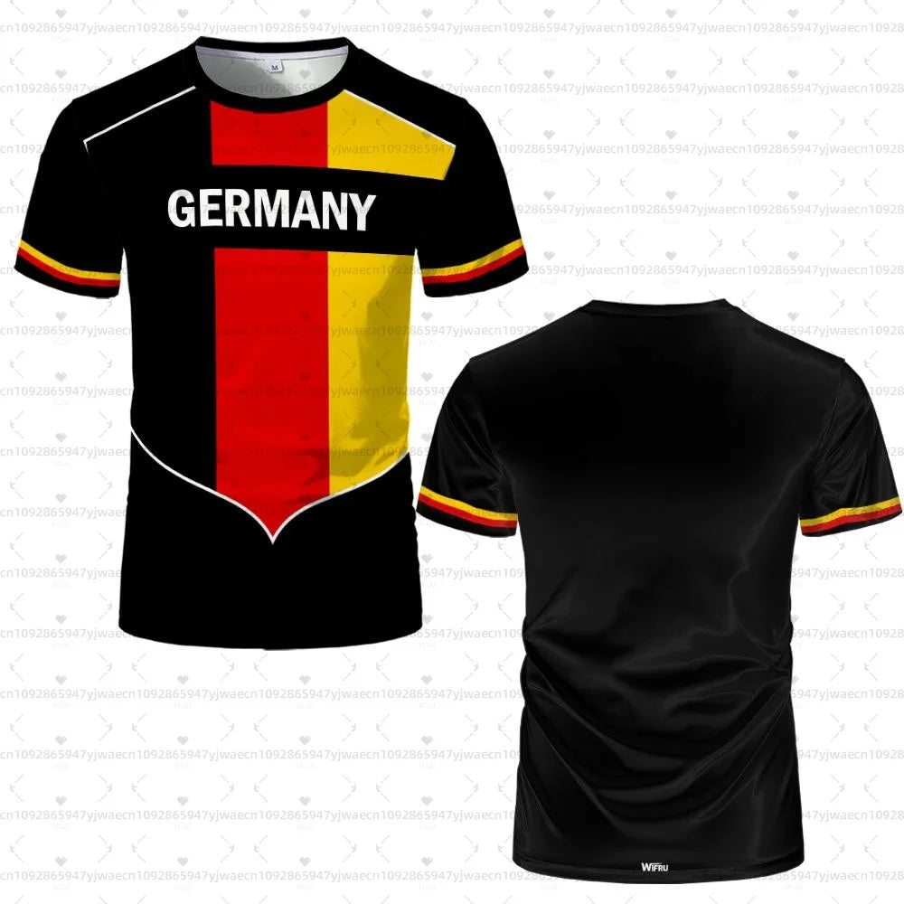 2026 men Germany Football Jersey Flag Print T-shirt Men Women